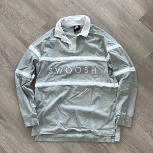 Nike rugby swoosh sweater size large